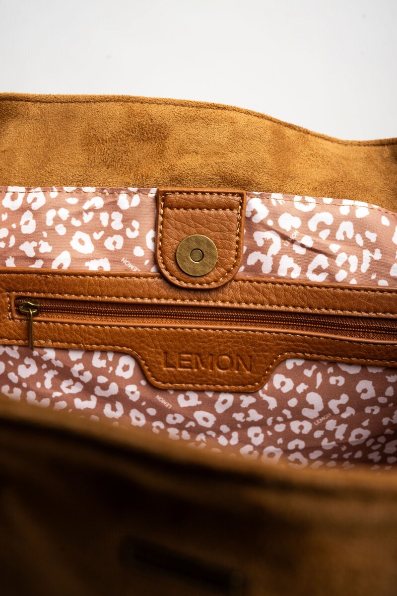 Travel Bag Gamuza Vegana Camel