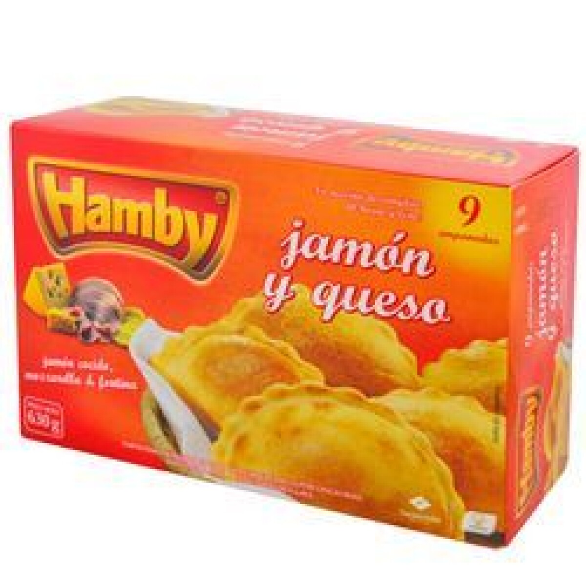 Empanadas de Jamon y Queso Hamby 9 Unidades 