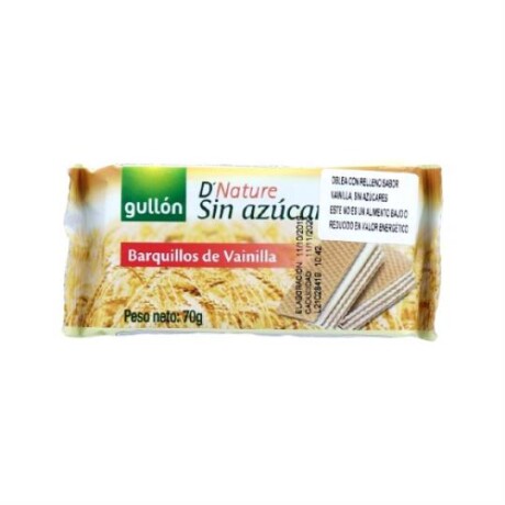 NAT-GALLETAS GULLON S/AZ WAFER VAINILLA 60G NAT-GALLETAS GULLON S/AZ WAFER VAINILLA 60G