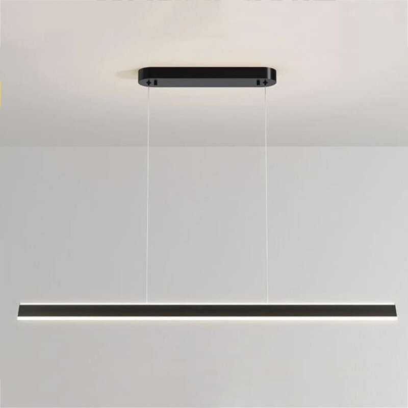 LUMINARIA LINEAL DE SUSPENDER 120CM BAKU Luminaria Lineal Led Baku 120 cm Negro