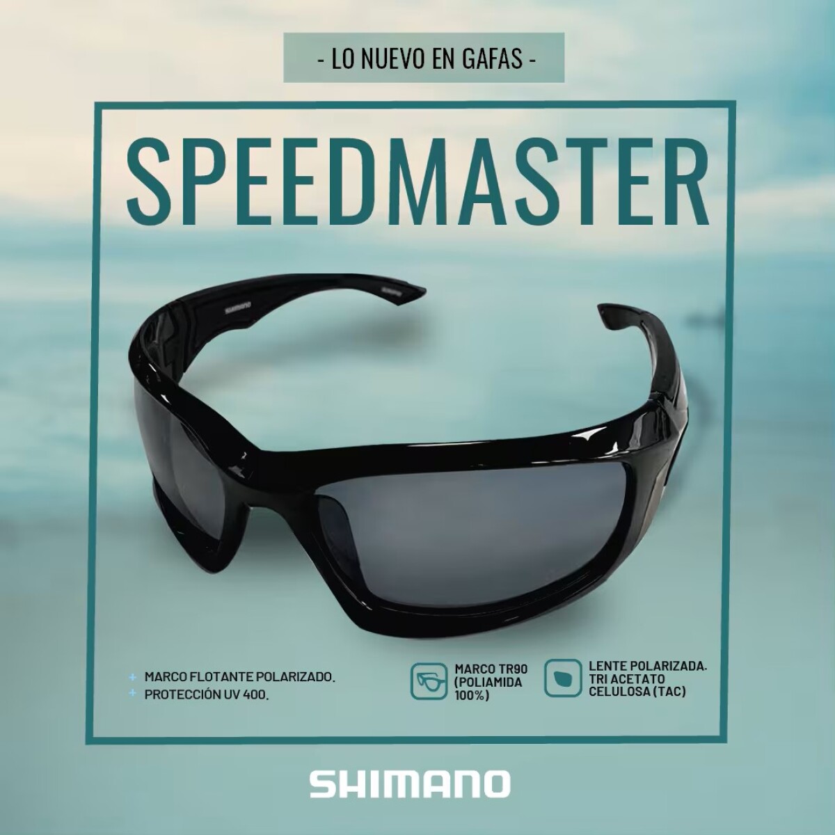 LENTE SHIMANO MOD SPEEDMSTER POLARIZADO FLOATING FRAM 