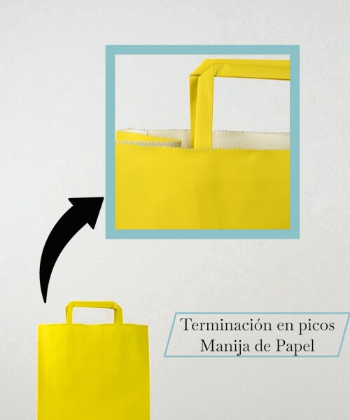 Bolsa lisa acuario 22x10x30 cm AMARILLO