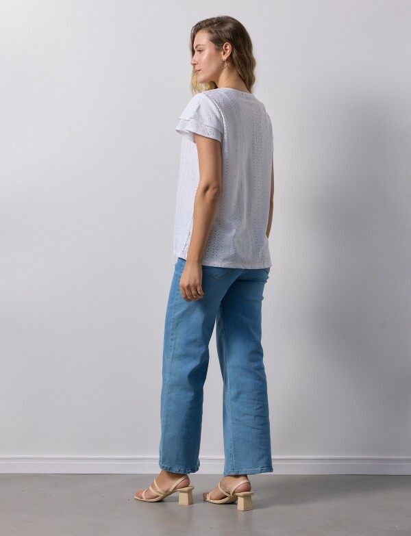 Blusa Pointelle BLANCO