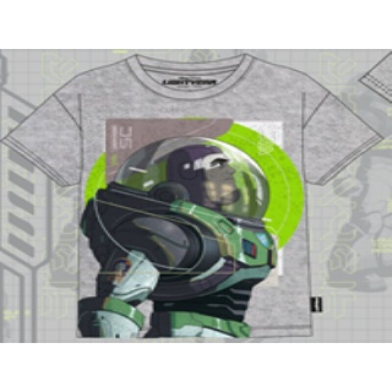 Tshirt - Disney - Disney Pixarr Lightyear Tshirt Algodon M/C de Niños - LYIISS23003 Gris-melange