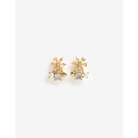 Aros Pasantes Con Dijes Dorado