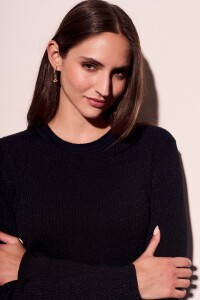 Top Lurex Negro