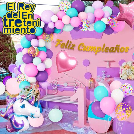 Set Globos Feliz Cumpleaños N16 Unicornio+Cartel 108p Set Globos Feliz Cumpleaños N16 Unicornio+Cartel 108p