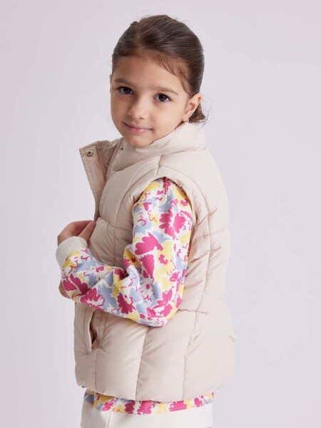 Chaleco abrigo Beige