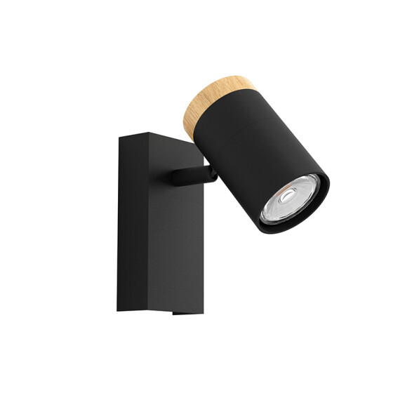 Lámpara de pared foco GU10 acero negro CARTAGENA EG0594