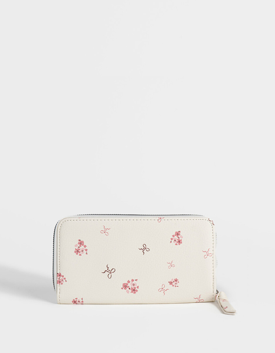 Billetera Formato Fichero Flores 
