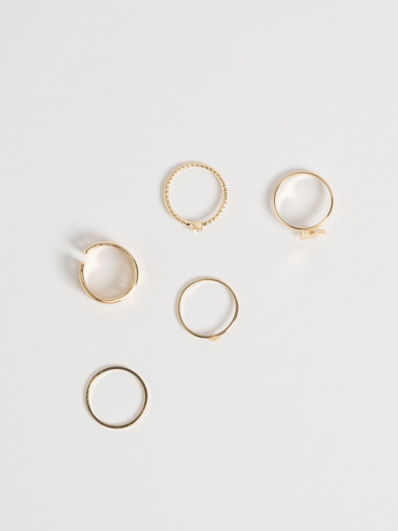 Set anillos Dorados