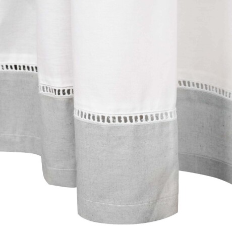 CORTINA ALGODON GRIS GUARDA DE LINO SET X 2