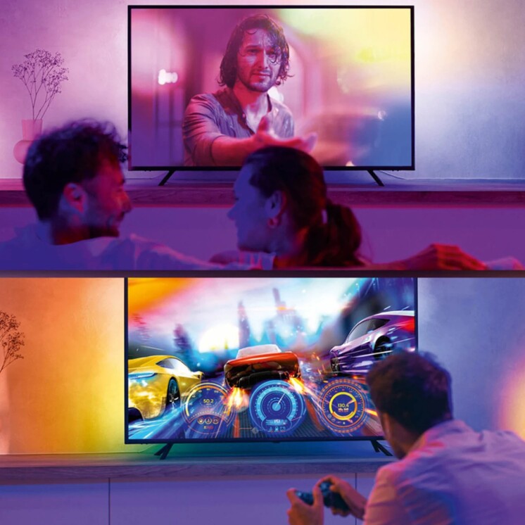 Tira Led Inteligente Gradient Philips Hue p/TV 55" - L27453 Tira Led Inteligente Gradient Philips Hue p/TV 55" - L27453