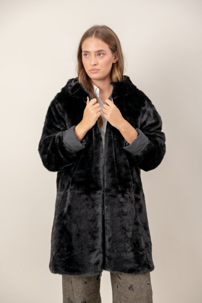 Tapado reversible - Negro 