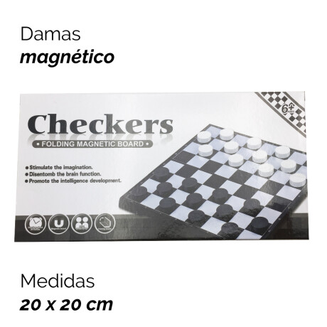 Juego Mesa Magnético Damas Gr 2028 Juego Mesa Magnético Damas Gr 2028