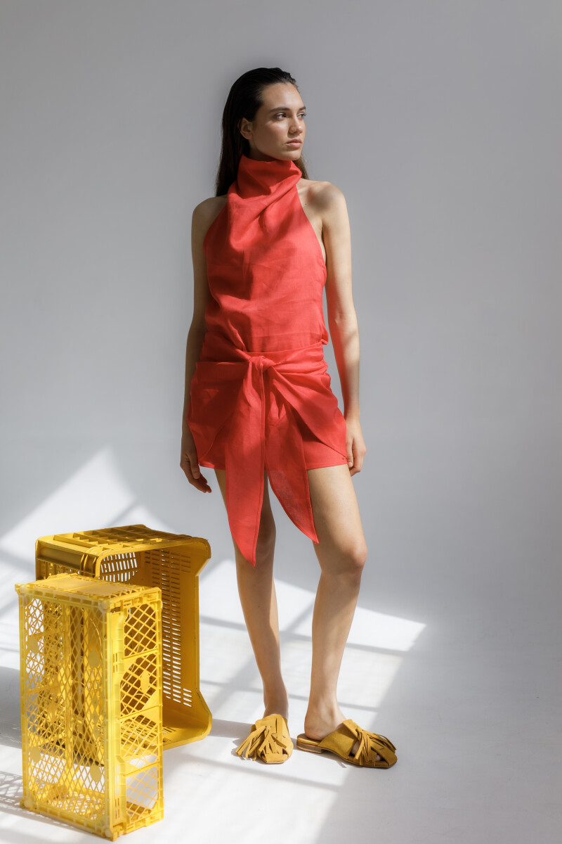 PRE VENTA FALDA LAZO Rojo