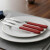 Set X3 Cuchillos Treviso de Simonaggio ROJO