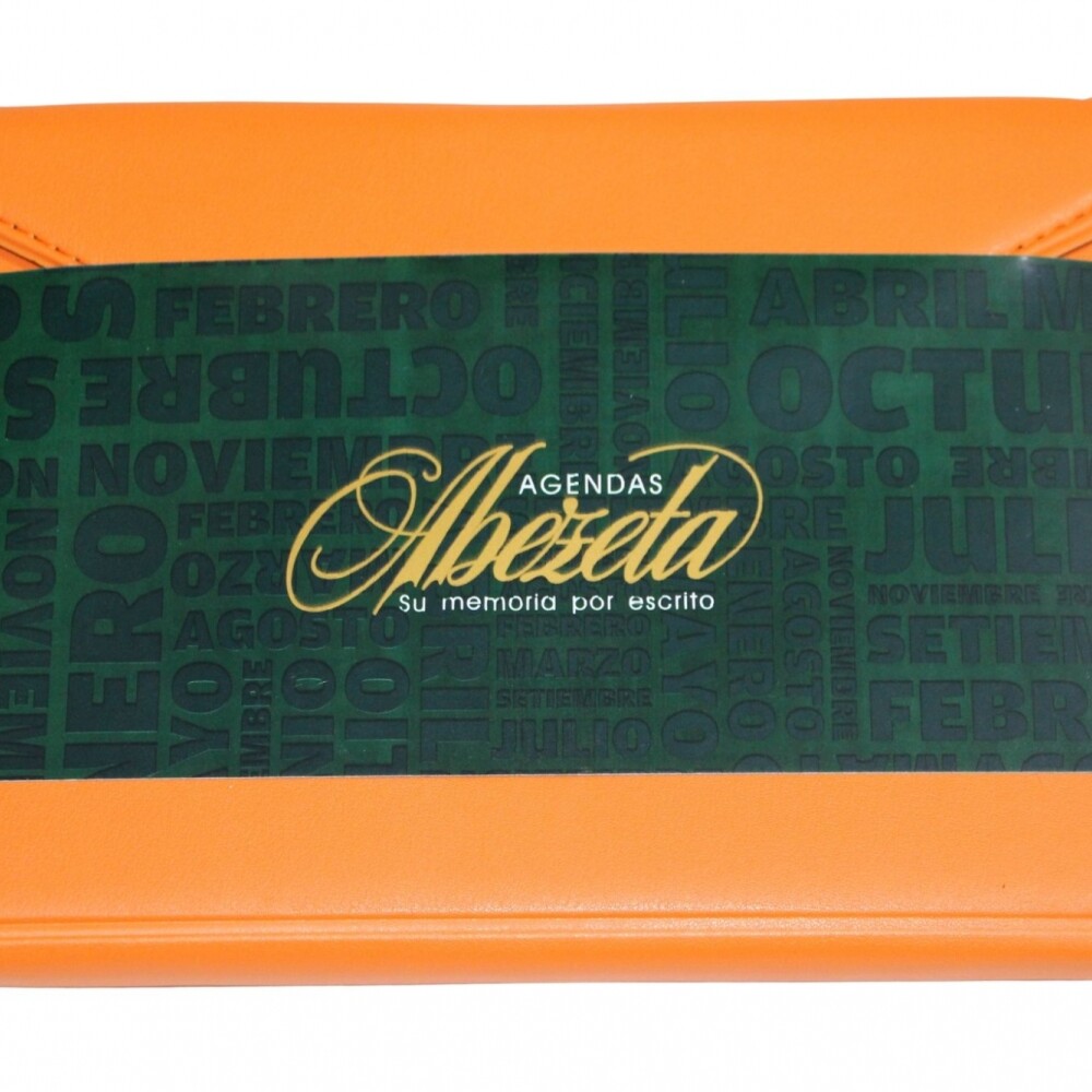 AGENDA ABEZETA CLASSIC MEDIUM 214 CS TAPA COSIDA SOLAPA COLOR NARANJA