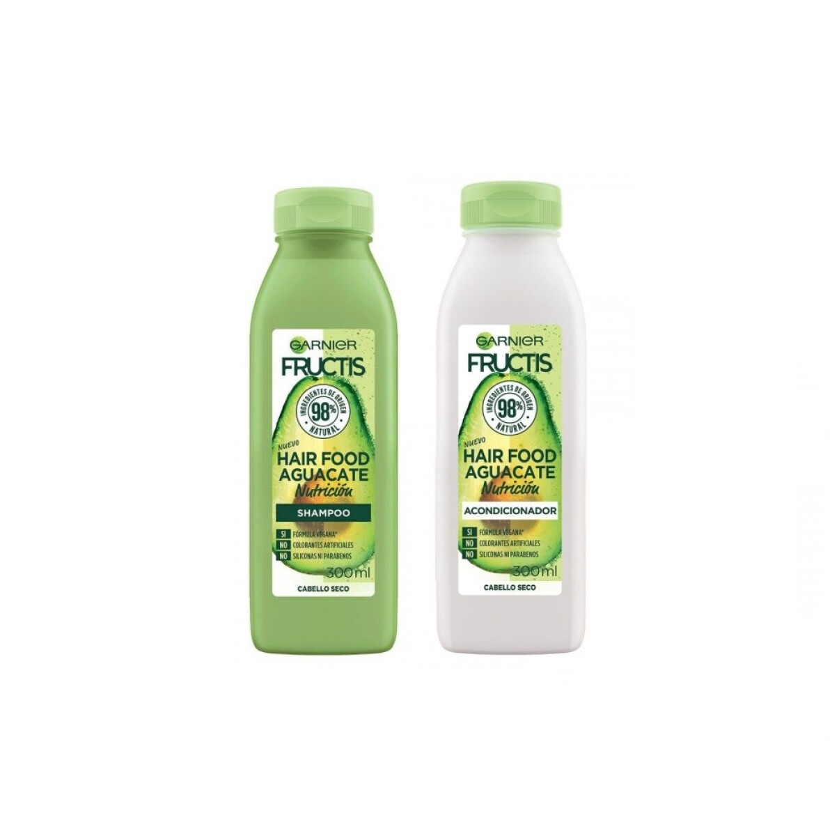 Shampoo Fructis Hair Food Palta 300ml+acondicionador 300ml. 