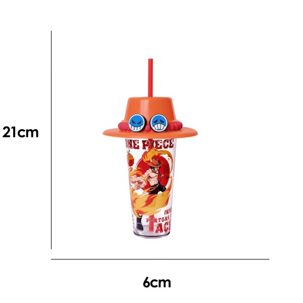 Vaso One Piece sombrero 640ml Ace