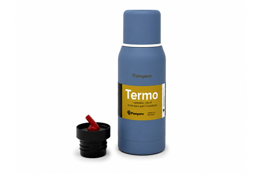 TERMO ACERO DOBLE CAPA 750ML Celeste