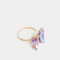 Anillos Medianos y Grandes Con Mariposas Anillo De Mariposa - Dorado
