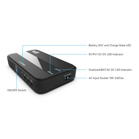 Ske - Mini Ups DC10400 Pro - Li-ion 10400MAH 38,48WH. 001