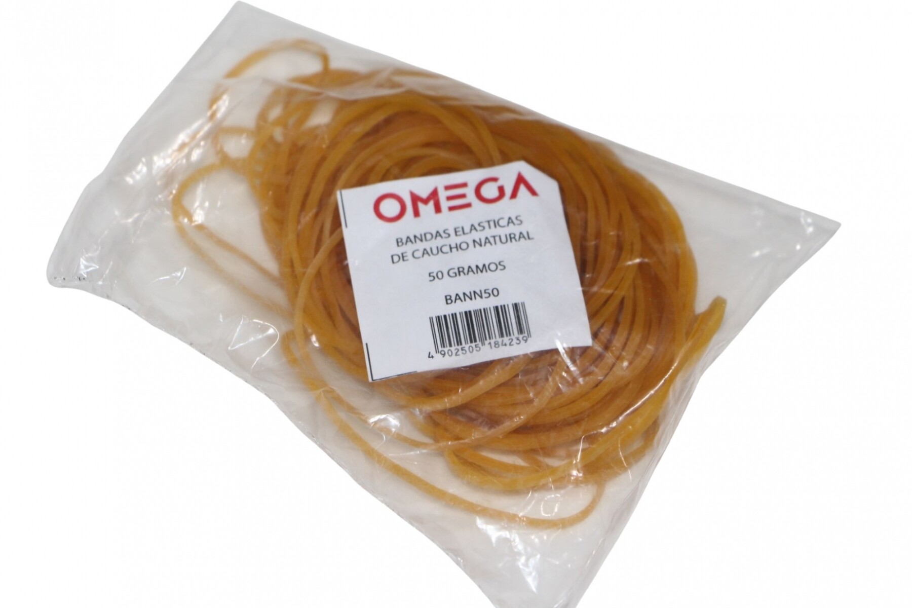 BANDA ELASTICA DE CAUCHO NATURAL OMEGA 50 GRAMOS 