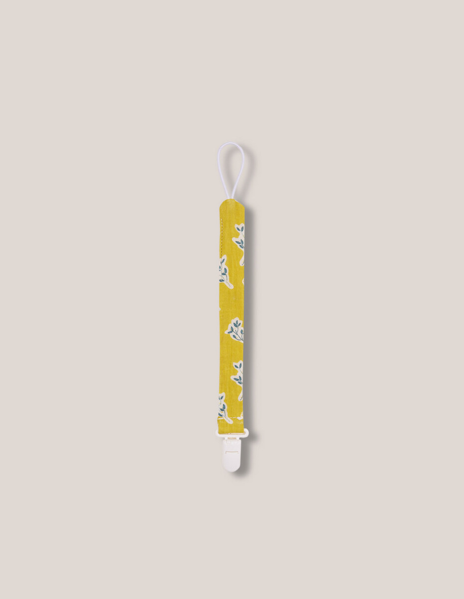 Chupetero Estampado Mimosas - Amarillo Oscuro 