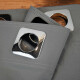 Set x4 paños cortina blackout 1,35m x 1,70m GRIS