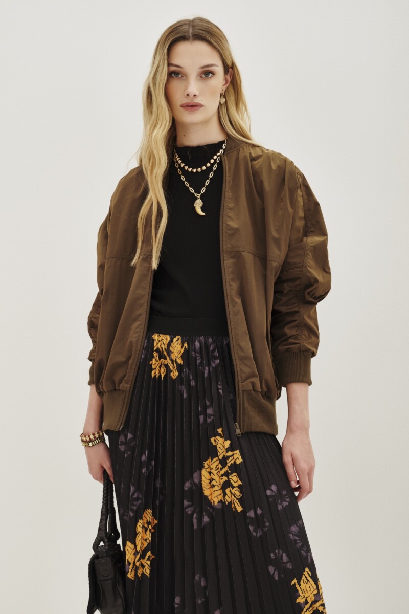 Campera Bomber Marron