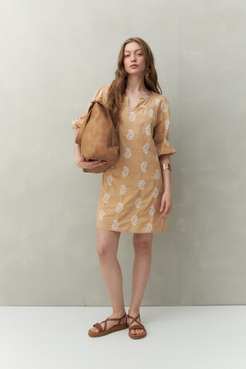 VESTIDO BULGARO - Caramelo 