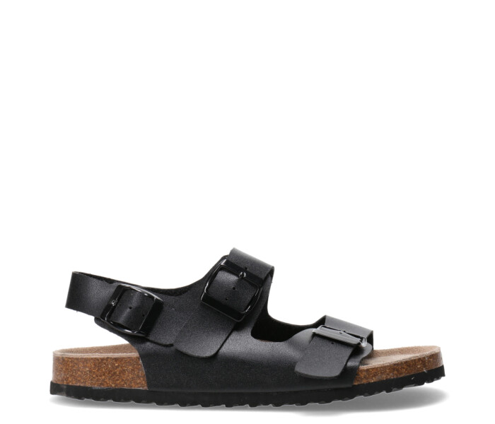 Sandalia STRAPS con tira trasera Black
