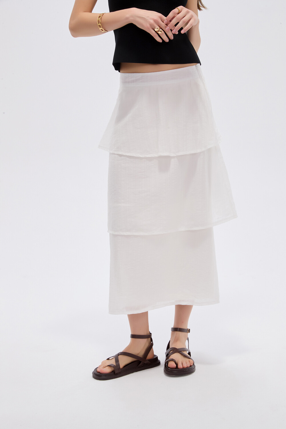 Falda Pexlon Marfil / Off White