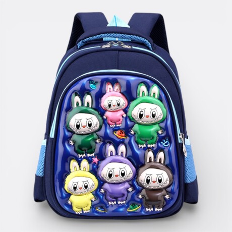 Mochila Capibara Labubu Preescolar 3d Relieve Labubu Órbita