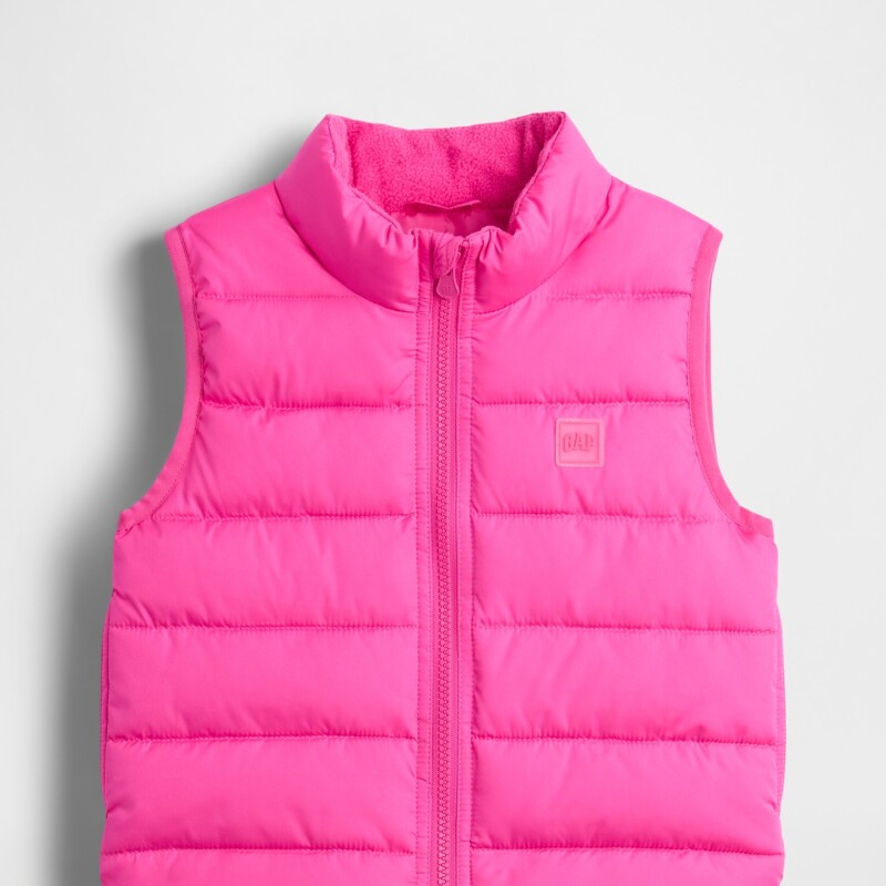 V-FRCH PUFFER VEST PHOEBE PINK