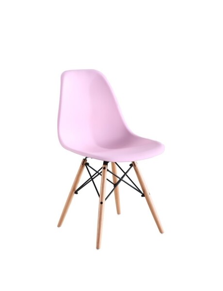 SILLA NIÑO EAMES DKR PP Y MADERA ROSA SILLA NIÑO EAMES DKR PP Y MADERA ROSA