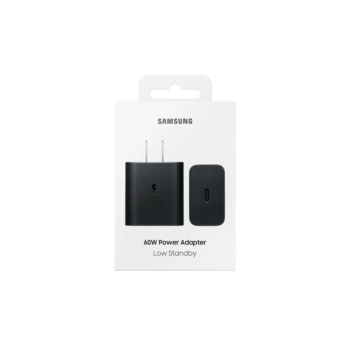 Ficha Samsung carga rápida USB Tipo-C 60W color negro 