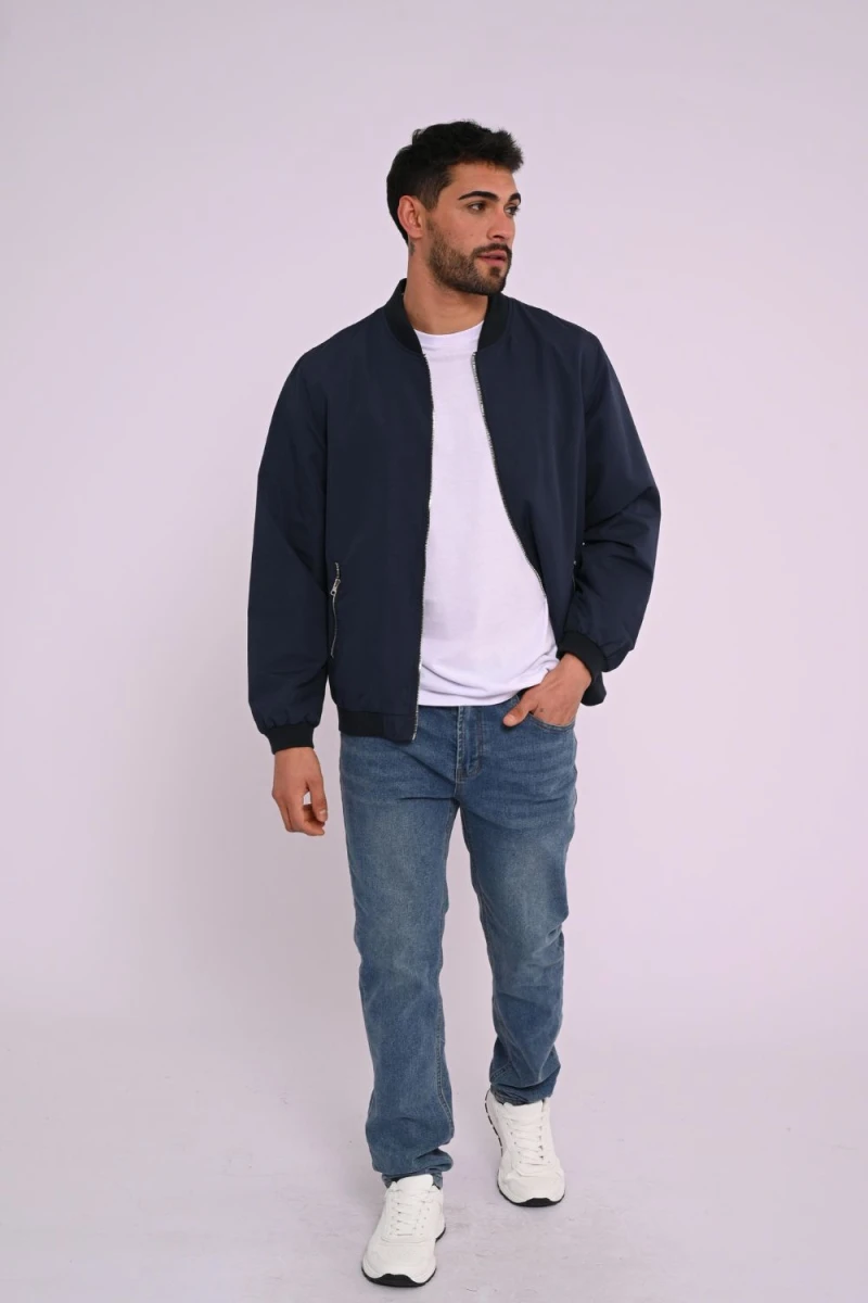 Campera bomber Azul