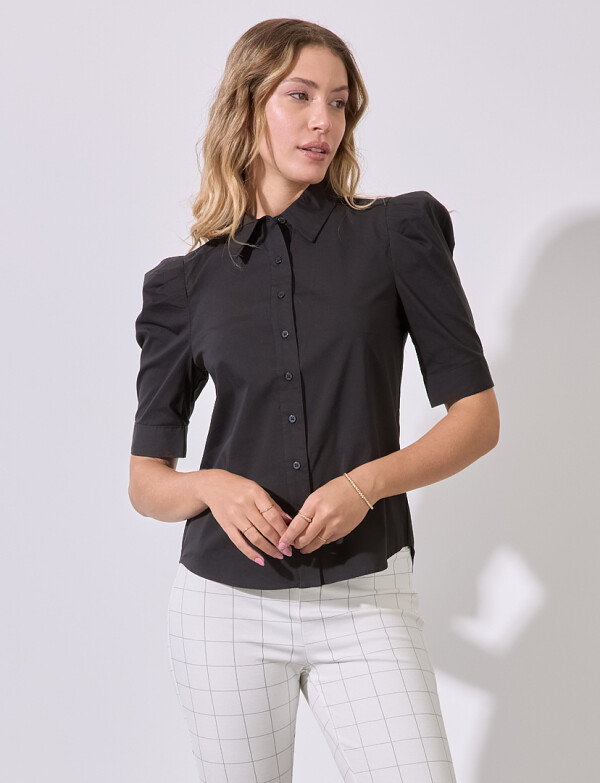 Camisa Algodón NEGRO