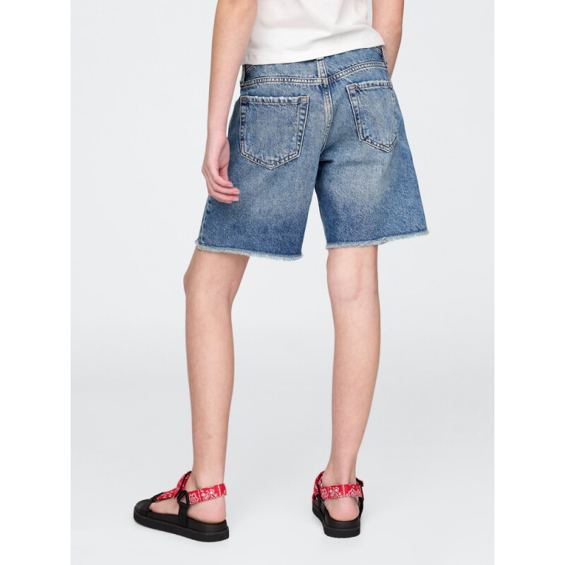 LOW STRIDE BERMUDA SHORT_MED MEDIUM WASH
