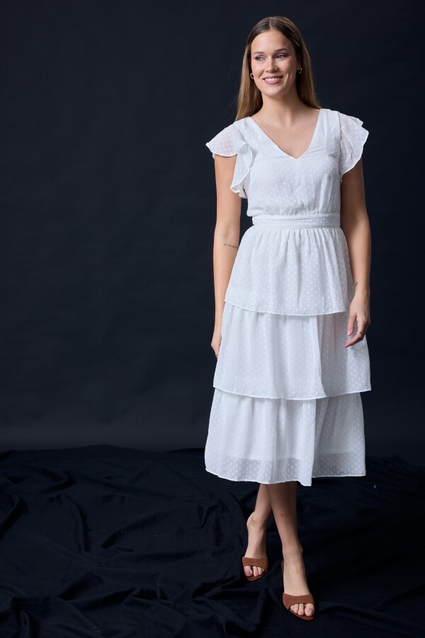 Vestido Capas CRUDO