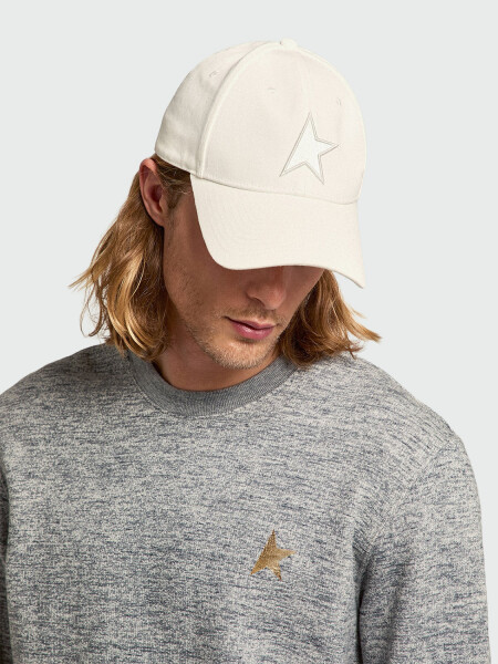 GOLDEN GOOSE - Gorra de beisbil estrella Blanco