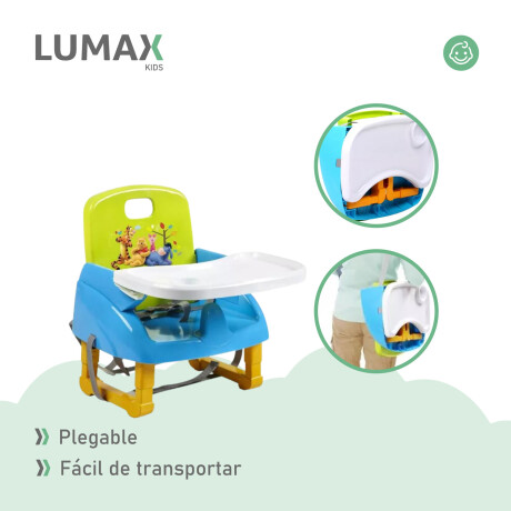Silla de comer plegable portátil para bebés Amarillo
