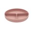 Plato con divisiones y ventosa Kikkaboo Rosa