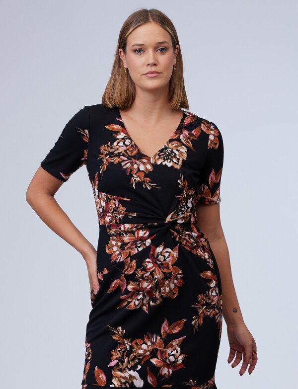 Vestido Flowers NEGRO/MULTI