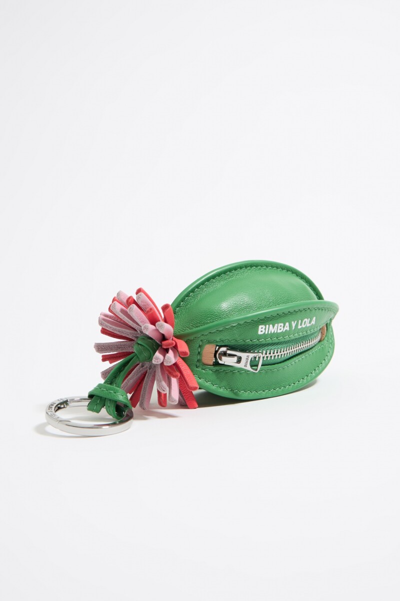LLAVERO CHARM PELOTA PIEL Verde
