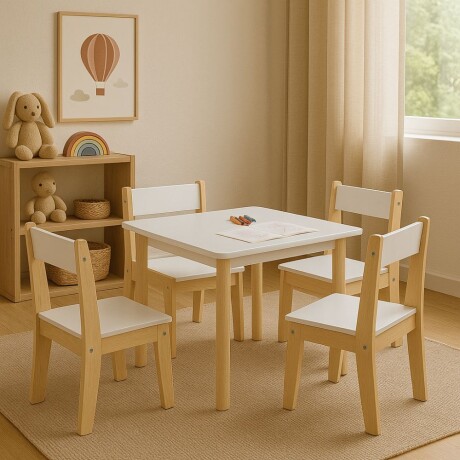 Set de Mesa + 4 sillas infantil Teddy Set de Mesa + 4 sillas infantil Teddy