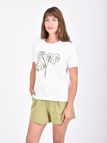 REMERA LIRIO BLANCO
