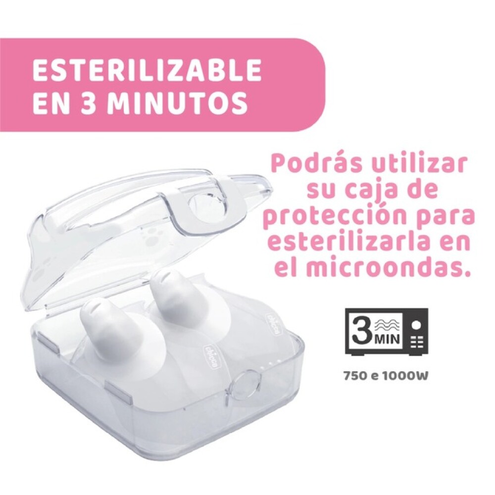 Pezoneras INTERMEDIARIOS SILICONA CHICCO talle M/L